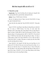 Bài thu hoạch diễn án hành chính hồ sơ 12