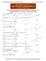Bài tập công thức mũ và logarit  Đặng Việt Hùng