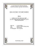 Công tác văn thư lưu trữ tại UBND xã yên nhân, huyện thường xuân, tỉnh thanh hóa 