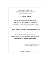 Dạy học tương tác và ứng dụng trong môn học cấu trúc dữ liệu và giải thuật ở trường cao đẳng nghề công nghiệp hà nội 