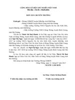 đơn xin chuyển trường ngoài tỉnh