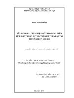 Xây dựng bài giảng điện tử theo quan điểm tích hợp trong dạy học môn kỹ thuật số tại trường cao đẳng công nghiệp sao đỏ 