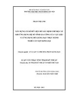 Xây dựng cơ sở dữ liệu để xác định chế độ cắt khi ứng dụng hệ số tính gia công của vật liệu và ứng dụng để giảng dạy thực hành nghề cắt gọt kim loại 