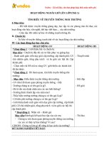 Giáo án hoạt động ngoài giờ lên lớp lớp 2 cả năm