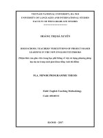 Nhận thức của giáo viên trung học phổ thông về việc sử dụng dạy học dự án trong sách giáo khoa tiếng Anh thí điểm