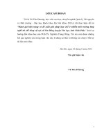 Đánh giá hiện trạng và đề xuất giải pháp hạn chế ô nhiễm môi trường làng nghề tái chế bông vải sợi xã yên đồng, huyện yên lạc, tỉnh vĩnh phúc  