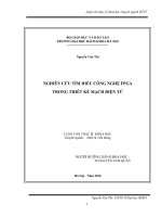 Nghiên cứu tìm hiểu công nghệ FPGA trong thiết kế mạch điện tử 