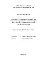 Nghiên cứu cải tiến phương pháp dạy học thực hành, thực tập nâng cao chất lượng đào tạo nghề và góp phần xã hội hóa các trường dạy nghề 
