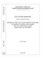 Đổi mới dạy học thực hành nghề kỹ thuật điện tại trường cao đẳng công nghiệp   dệt may thời trang hà nội theo năng lực thực hiện 