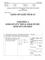 Giáo án Giai tich 12 chuong 2 đầy đủ 3 cột