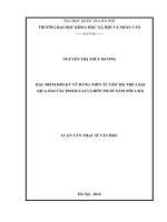 Đặc điểm hồi ký vũ bằng nhìn từ góc độ thể loại (qua hai tác phẩm cai và bốn mươi năm nói láo) 