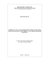 Nghiên cứu xử lý chất dinh dưỡng dưỡng trong nước thải trại nuôi lợn bằng nuôi trồng vi tảo trong hệ bể hở raceway 