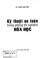 Kỹ thuật an toàn trong phòng thí nghiệm hoá học 