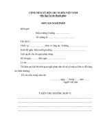 Đơn xin nghỉ phép riêng