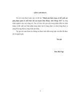 Đánh giá hiện trạng và đề xuất các giải pháp quản lý chất thải rắn tại huyện kim động  tỉnh hưng yên  