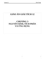 Giáo án Giai tich 12   chuong 3 đầy đủ 3 cột