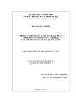 Đánh giá hiện trạng và đề xuất giải pháp giảm thiểu ô nhiễm từ các bãi thải của khu mỏ than cao sơn, quảng ninh  