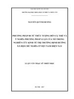 Phương pháp đi từ trừu tượng đến cụ thể và ý nghĩa phương pháp luận của nó trong nghiên cứu kinh tế thị trường định hướng xã hội chủ nghĩa ở việt nam hiện nay 