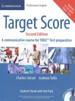 Target Score for TOEIC. Students Book with Test Pack: A communicative course for the TOEICTest preparation by Charles Talcott