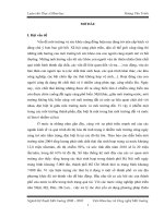 Nghiên cứu và phân hạng các yếu tố tác động đến sự di chuyển của một tố chất ô nhiễm điển hình trong môi trường đất từ nguồn ô nhiễm cố định 