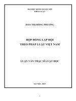 Hợp đồng lập hội theo pháp luật việt nam 