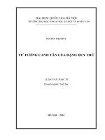 Tư tưởng canh tân của đặng huy trứ 