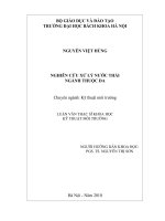 Nghiên cứu xử lý nước thải ngành thuộc da 