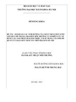 Đánh giá các ảnh hưởng của chất thải chăn nuôi lợn quy mô trang trại đến môi trường và nghiên cứu áp dụng các giải pháp 3r (giảm thiểu, tái sử dụng, tái chế ) để quản lý loại chất  
