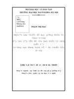 Nghiên cứu thiết kế bài giảng điện tử theo hướng dạy học nêu vấn đề cho môn điện tử công suất tại trường cao đẳng kinh tế kỹ thuật hải dương 