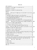 Nghiên cứu đề xuất các giải pháp sử dụng tài nguyên hiệu quả và giảm thiểu chất thải cho cơ sở chế biến gỗ công nghiệp  