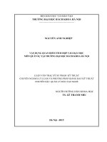 Vận dụng quan điểm tích hợp vào dạy học môn quân sự tại trường 