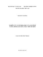 Nghiên cứu cơ sở khoa học của giải pháp tường đỉnh giảm sóng tràn trên đê biển (LA tiến sĩ)