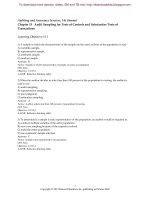 Test bank auditing and assurance an integrated approach 14th arens chapter 15 