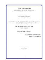 Chuyển biến kinh tế   xã hội ở phường trung hòa, quận cầu giấy, thành phố hà nội giai đoạn 1947  2014 