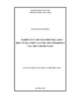 Nghiên cứu chế tạo thiết bị la bàn điện tử dựa trên vật liệu multiferroics cấu trúc micro nano 