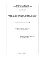 Nghiên cứu thiết kế hệ thống thu hồi và tái sử dụng crom cho công ty khóa minh khai – hà nội 