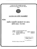 Điều khiển robot scara 4 bậc tự do 