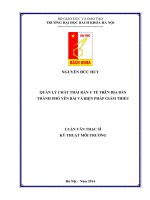 Quản lý chất thải rắn y tế trên địa bàn thành phố yên bái và biện pháp giảm thiểu 