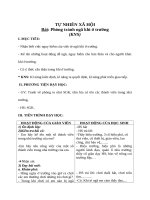 Giáo án Phòng tránh ngã khi ở trường 