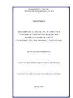 Khảo sát đánh giá hiệu quả xử lý và phân tích lựa chọn các thông số công nghệ phù hợp nhằm nâng cao hiệu suất xử lý của nhà máy xử lý nước thải công ty giấy bãi bằng 