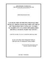 Hoàn thiện quá trình dạy học phần kỹ thuật điện ở trường THPT tam đảo, vĩnh phúc nhằm nâng cao chất lượng dạy học 