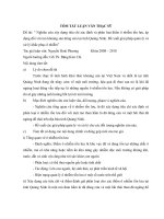 Nghiên cứu xây dựng tiêu chí xác định và phân loại điểm ô nhiễm tổn lưu, áp dụng đối với mỏ khoáng sản ngừng khai thác trên địa bàn tỉnh quảng ninh  đề xuất giải pháp quản lý và xử 