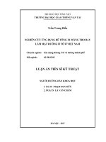 Nghiên cứu ứng dụng BTXM tro bay làm mặt đường ô tô ở Việt Nam (LA tiến sĩ)