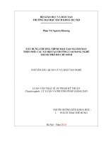 Xây dựng chương trình đào tạo ngành may theo nhu cầu xã hội tại trường cao đẳng nghề thành phố hồ chí minh 