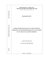 Đánh giá hiện trạng quản lý chất thải rắn sinh hoạt tại thành phố hải dương và giải pháp xử lý để sản xuất phân compost 