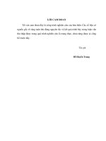 Nghiên cứu ứng dụng mô hình tính toán một số chất sinh ra 