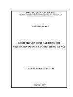Kênh truyền hình đài tiếng nói việt nam (VOVTV) và công chúng hà nội 