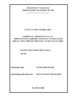 Nghiên cứu ảnh hưởng của các thông số công nghệ đến năng suất và chất lượng khi gia công thép 40x trên máy cắt dây tia lửa điện 