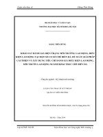 Khảo sát đánh giá hiện trạng môi trường lao động, điều kiện lao động tại một số cơ sở chế biến đá, đề xuất giải pháp cải thiện và xây dựng tiêu chí đánh giá điều kiện lao động, môi 