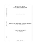 Nghiên cứu điều khiển truyền động trục chính trong các máy CNC của SIEMENS 